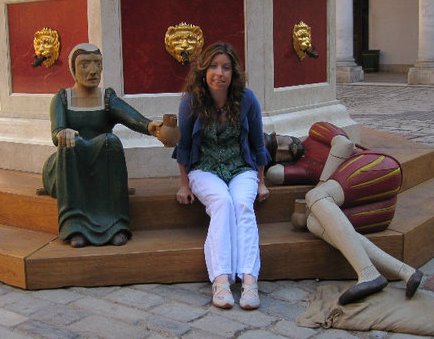 Toni at Hampton Court Palace.
