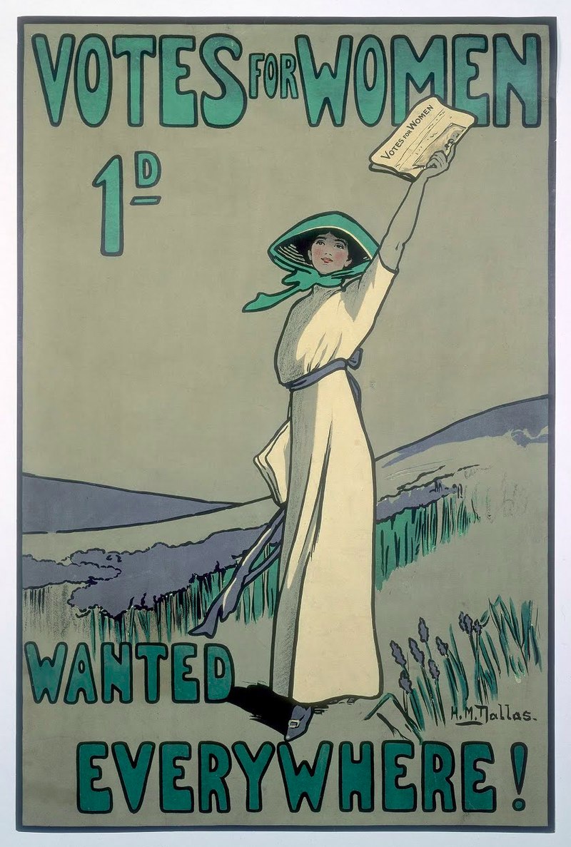 1909 Votes for Women poster.
