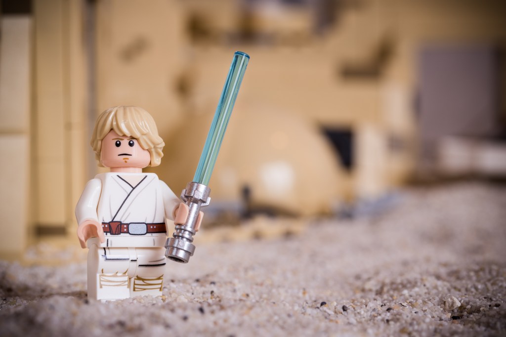 Luke Skywalker Lego mini figure.